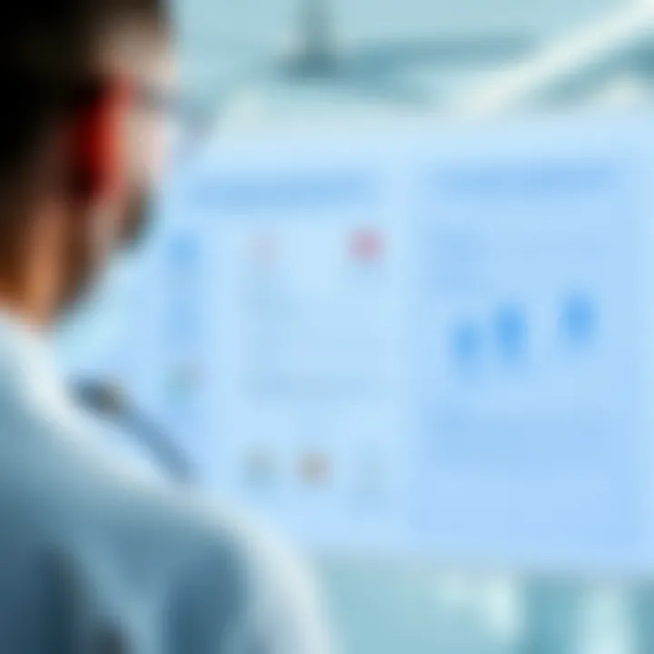 Illustration of a health check process being explained