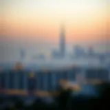 Dubai skyline at dawn during Ramadan