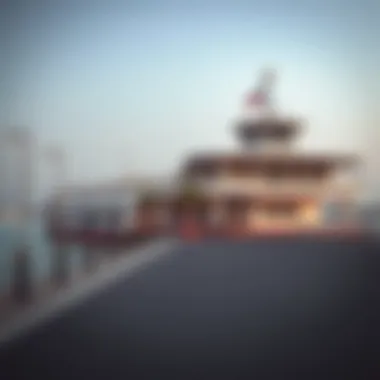 The departure point of the ferry in Sharjah
