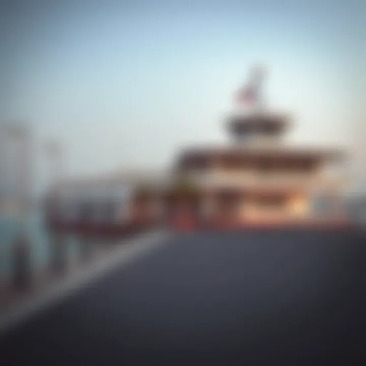 The departure point of the ferry in Sharjah