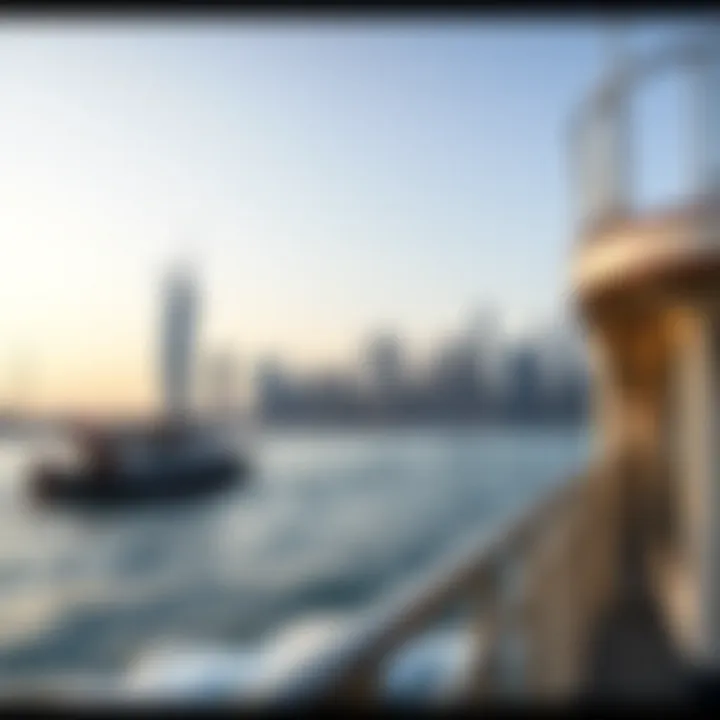 Dubai skyline viewed from the ferry