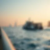 Ferry navigating the waters between Sharjah and Dubai