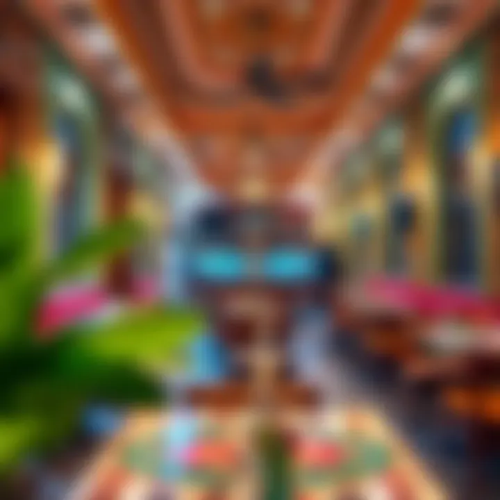 A vibrant shisha cafe in Deira showcasing traditional decor and cozy seating.