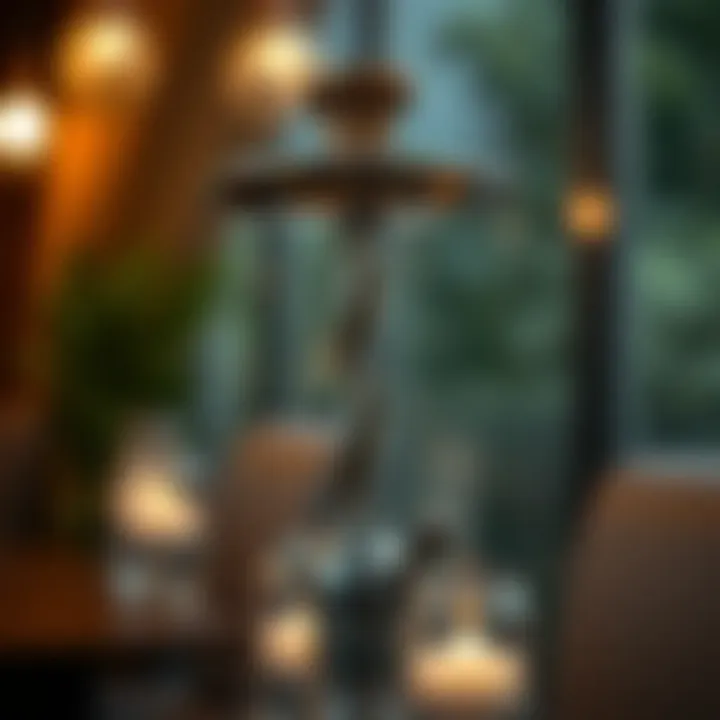 A beautifully crafted shisha pipe with intricate design