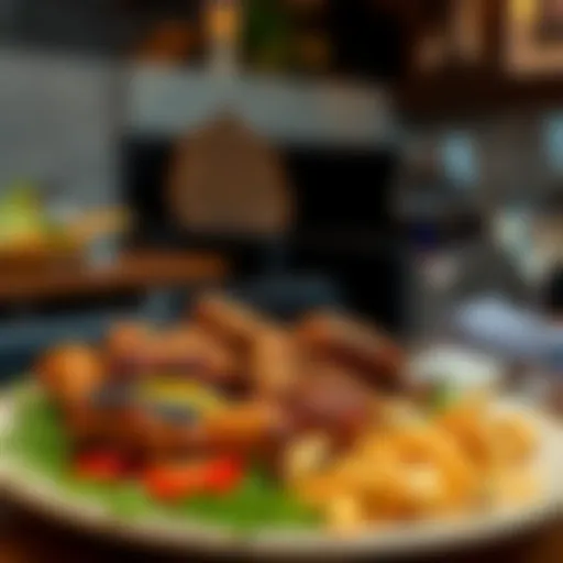 A beautifully plated array of grilled meats and vegetables at Sultan Charcoal Grill