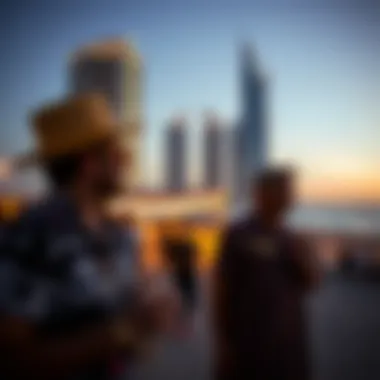 Cultural event taking place at JBR beachfront