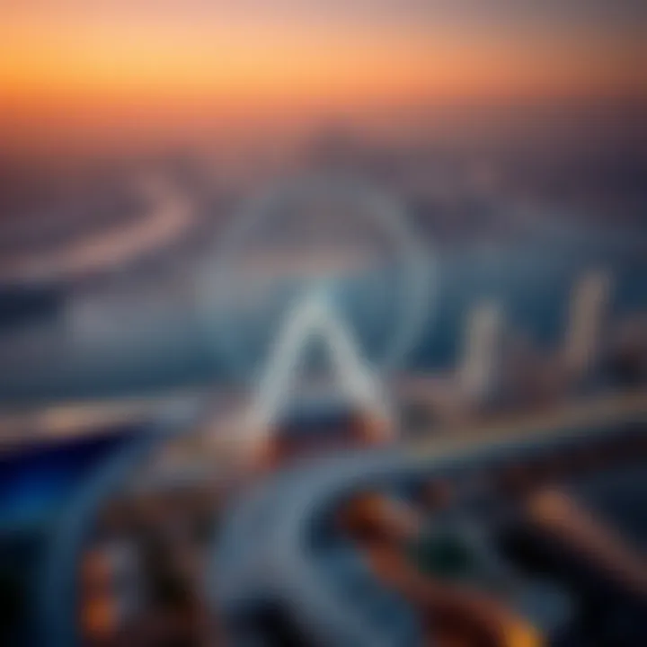 Impact of the Dubai Wheel on Real Estate Aerial view of the Dubai Wheel impacting local real estate development