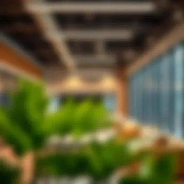 Interior view of a collaborative workspace in a Dubai business park