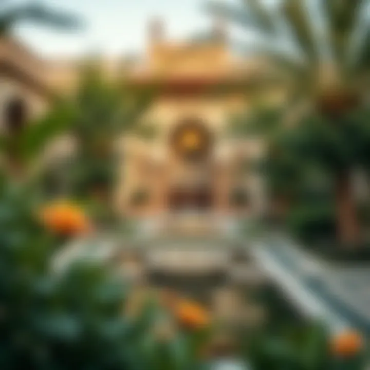 Serenity in the Quranic Garden A serene garden reflecting tranquility and spiritual growth