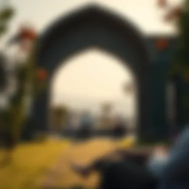 Interplay of Faith and Nature A tranquil landscape illustrating the interplay between faith and nature