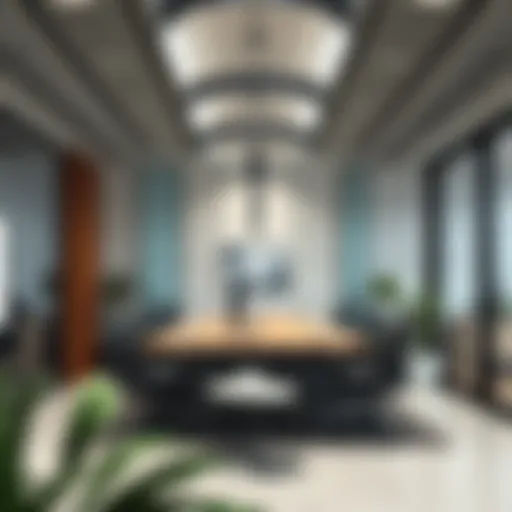 Showcasing a modern facility management office setting in UAE