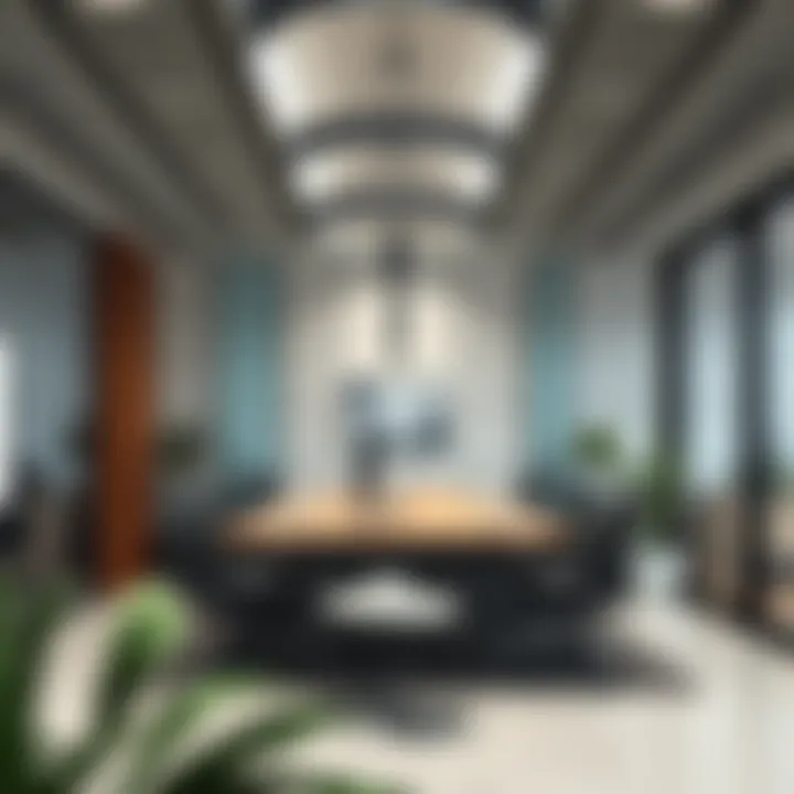 Showcasing a modern facility management office setting in UAE