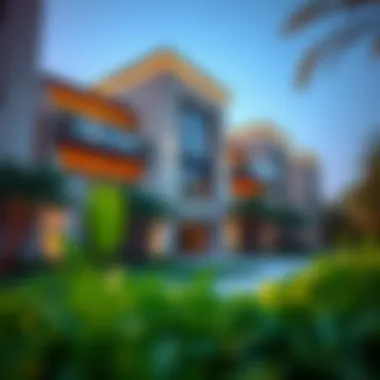 Illustration of a well-maintained residential property managed by a facility company