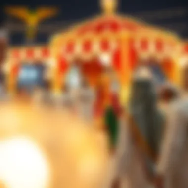 Beautiful display of traditional Emirati culture during a festive season