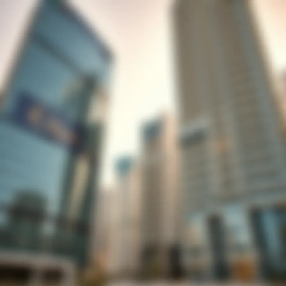 High-rise buildings in Dubai reflecting modern architecture