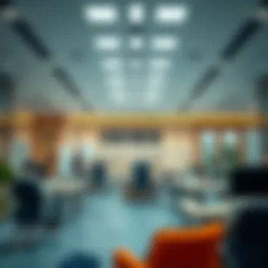 Interior view of a government office in Dubai with efficient operations.
