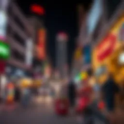 A bustling Dubai street showcasing the vibrant lifestyle and diverse culture.