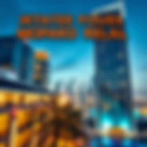 Dubai skyline with modern architecture