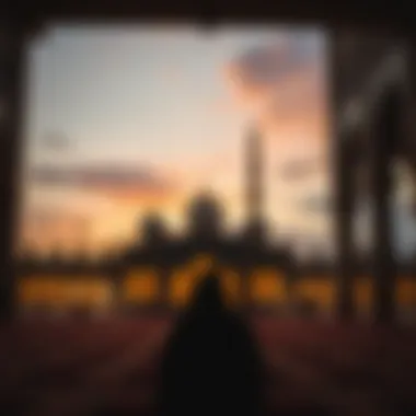 An illustration of the prayer timings with a focus on Fajr