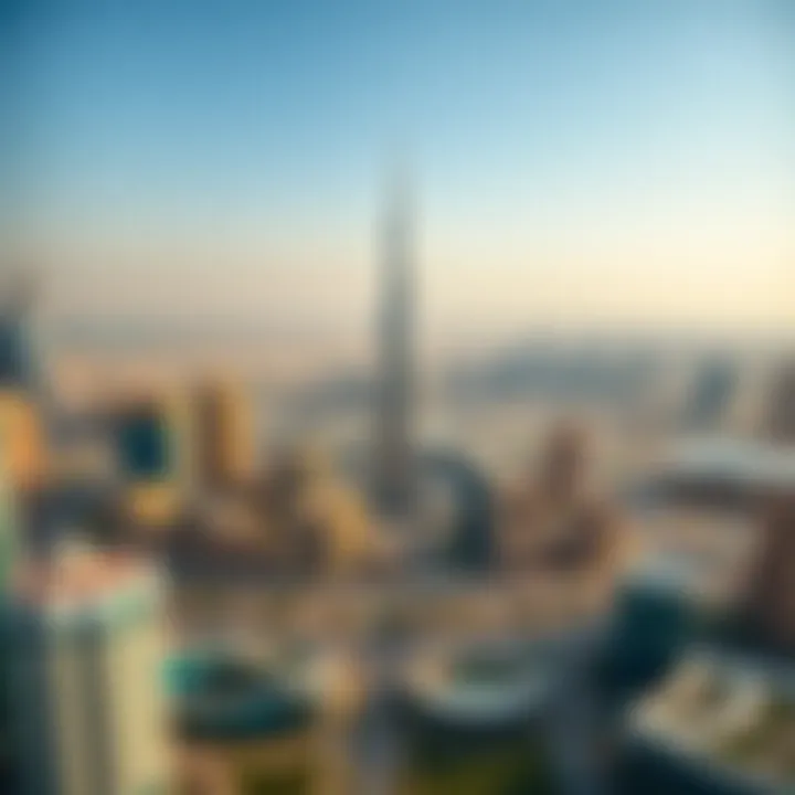 Aerial view of Dubai's skyline showcasing various real estate developments