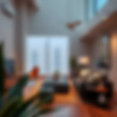 Charming loft space with artistic décor