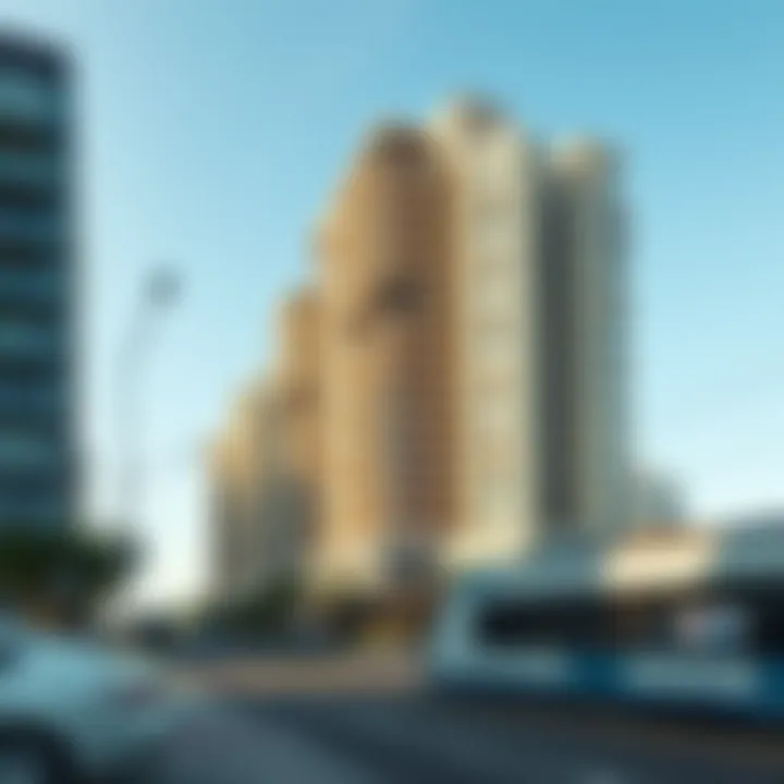 Real estate development near a metro station