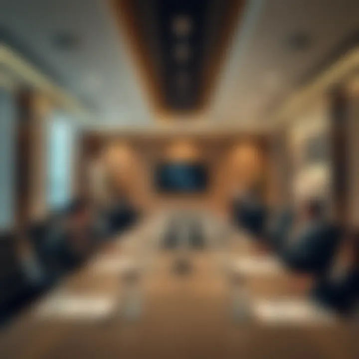 Business meeting in a conference room at Nakheel Dragon Mart