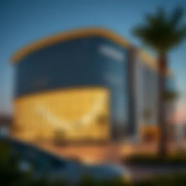 Exterior view of Nakheel Dragon Mart highlighting architectural design