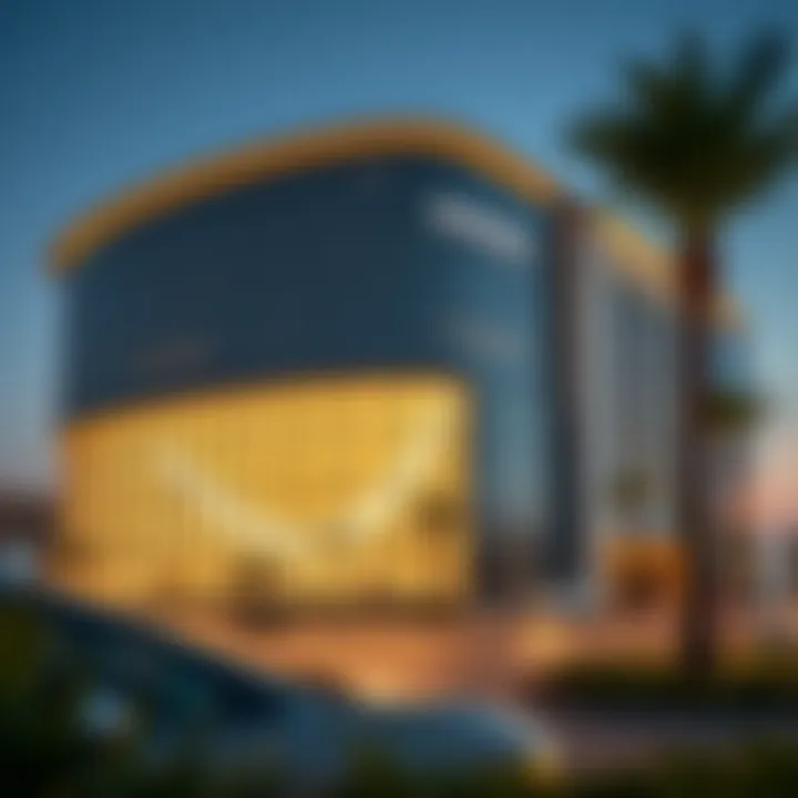 Exterior view of Nakheel Dragon Mart highlighting architectural design