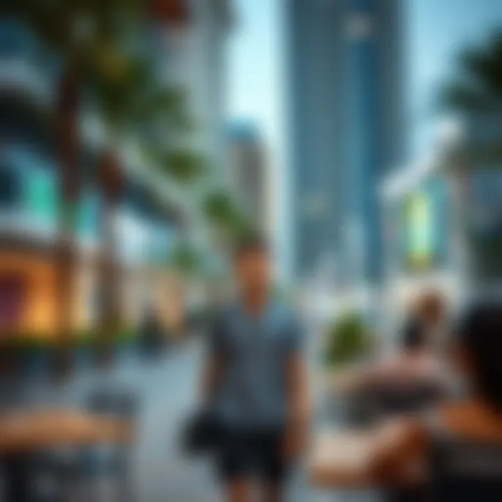 Vibrant community showcasing lifestyle amenities in One Business Bay