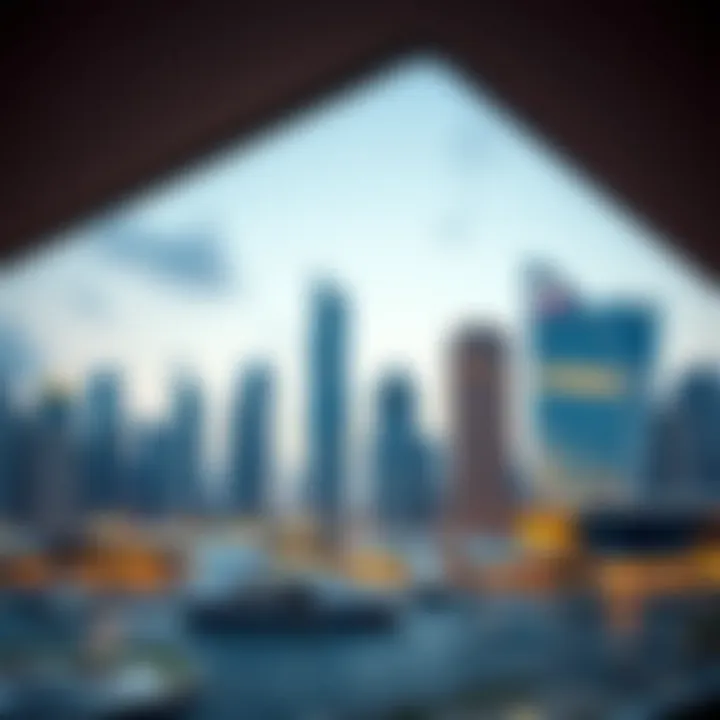 Stunning skyline view of One Business Bay showcasing architectural innovation