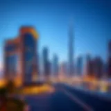 Dubai skyline showcasing modern architecture