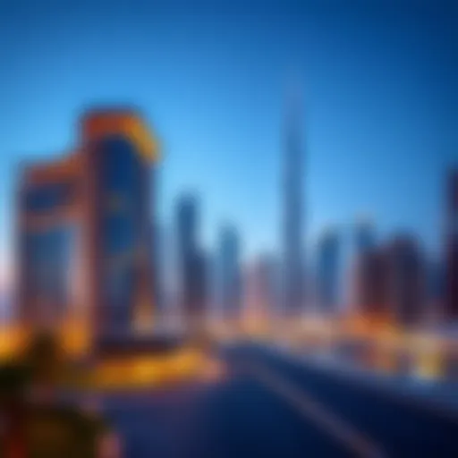 Dubai skyline showcasing modern architecture