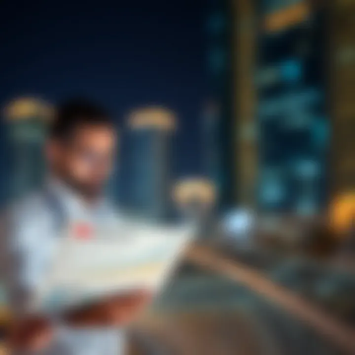 Investor Analysis of Market Trends in مول قريب Investors analyzing market trends related to مول قريب