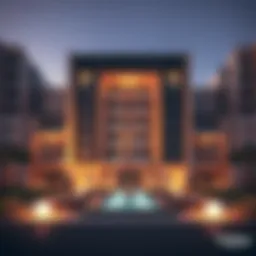 A modern architectural representation of مول قريب in Dubai