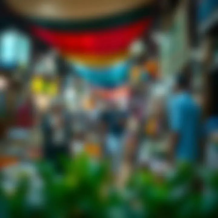 Vibrant local market reflecting community life