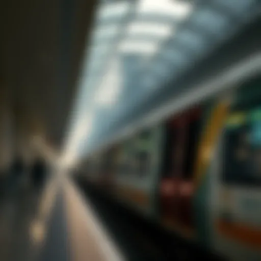 Dubai Metro station on a Sunday morning