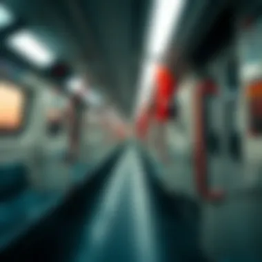 Off-Peak Metro Train Experience Empty Metro train during off-peak hours