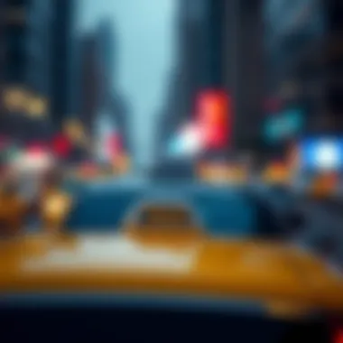 Comparative chart of taxi and rideshare rates