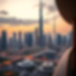 A panoramic view of Dubai's skyline showcasing luxury developments