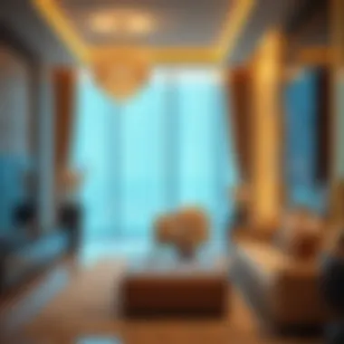 Luxurious interior featuring the upscale lifestyle offered in Makeen Tower