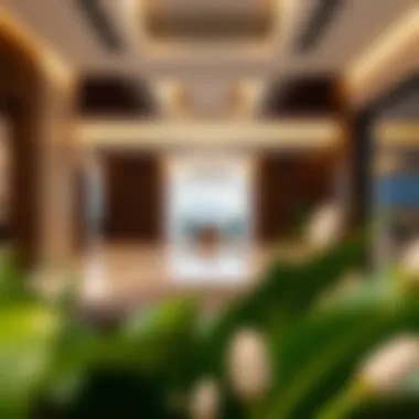 Customer Interaction Areas at Samana Sales Office Interior of the Samana Sales Office highlighting customer interaction areas