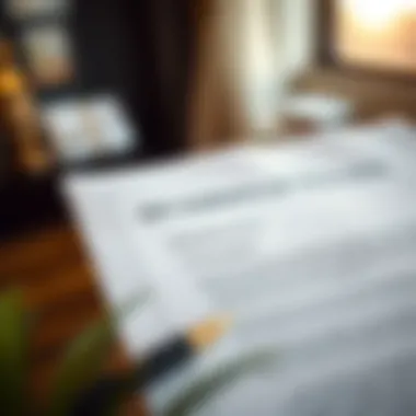 A close-up view of a title deed document highlighting its key elements