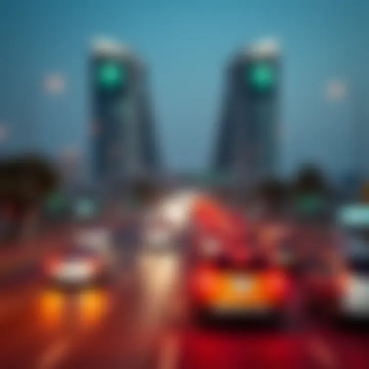 Traffic patterns influenced by Dubai's tolls