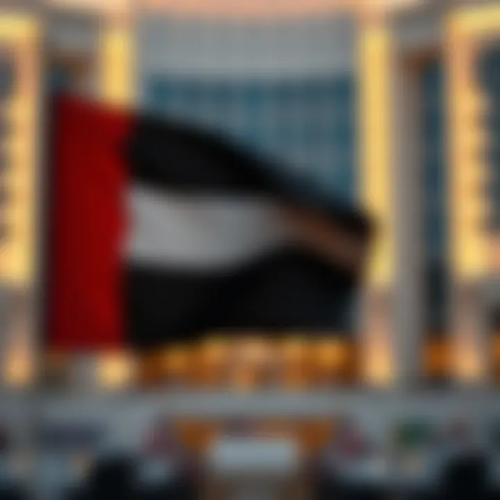 Symbolism within the UAE flag depicting national identity