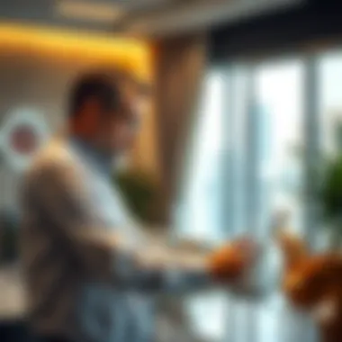Navigating Real Estate Investment in Dubai Real estate investor reviewing property options in Dubai