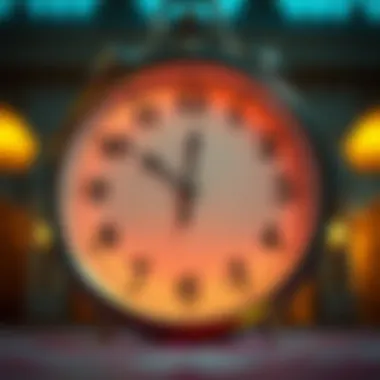 A clock with prayer times marked, symbolizing the importance of timing.