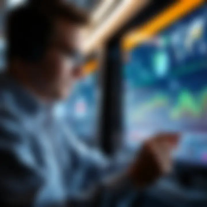 The Role of Data in Future Careers Professional analyzing data on a digital interface