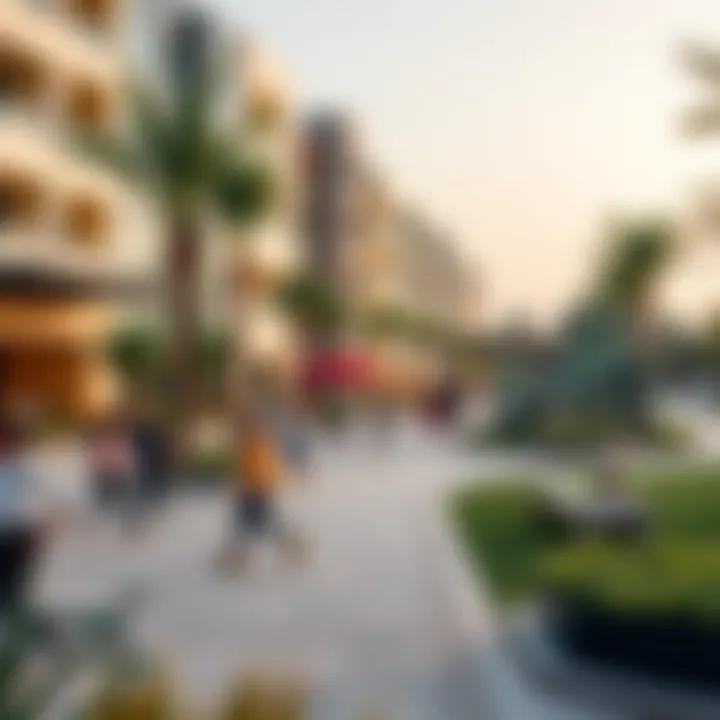 A bustling recreational area in University View, illustrating active lifestyle options