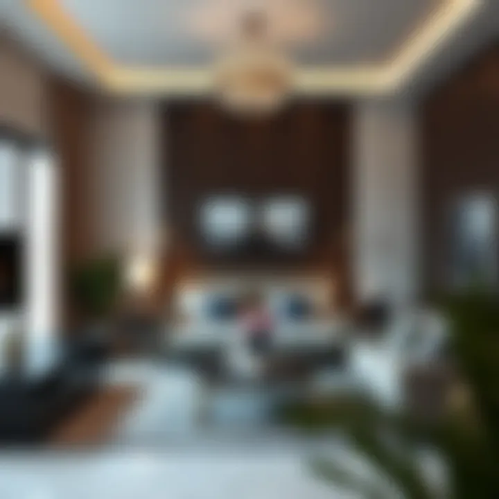 Charming villa room showcasing modern decor